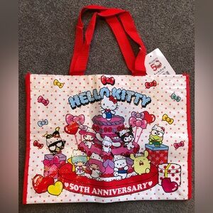 Hello Kitty 50th Anniversary NWT tote bag 😻🎈🎂